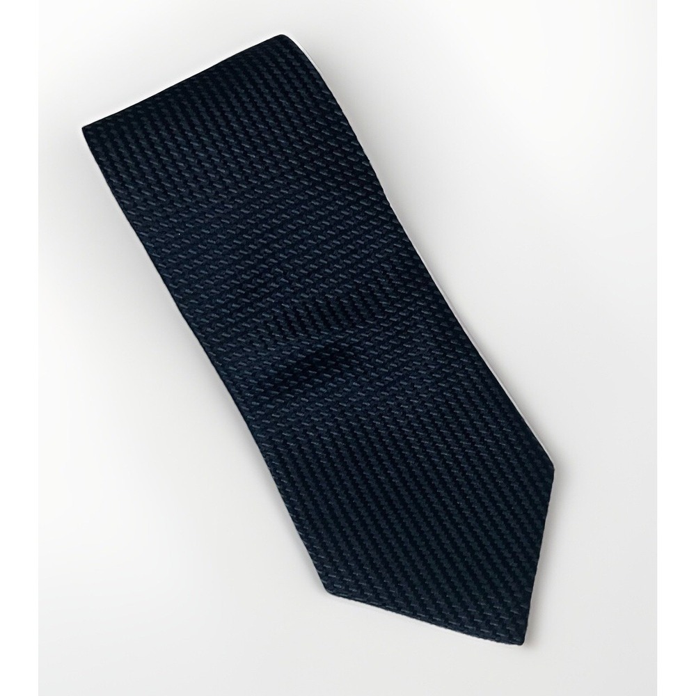 JZ BOULDER BLUE PATTERN ALL SILK DRESS NECKTIE MEN'S 58 1/2" LONG MADE IN USA